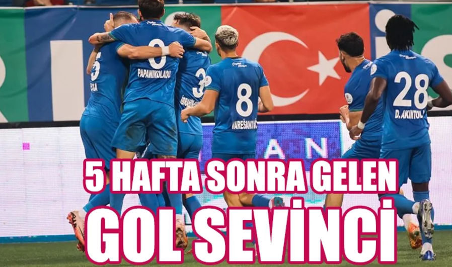 Çaykur Rizespor, 5 hafta sonra nihayet