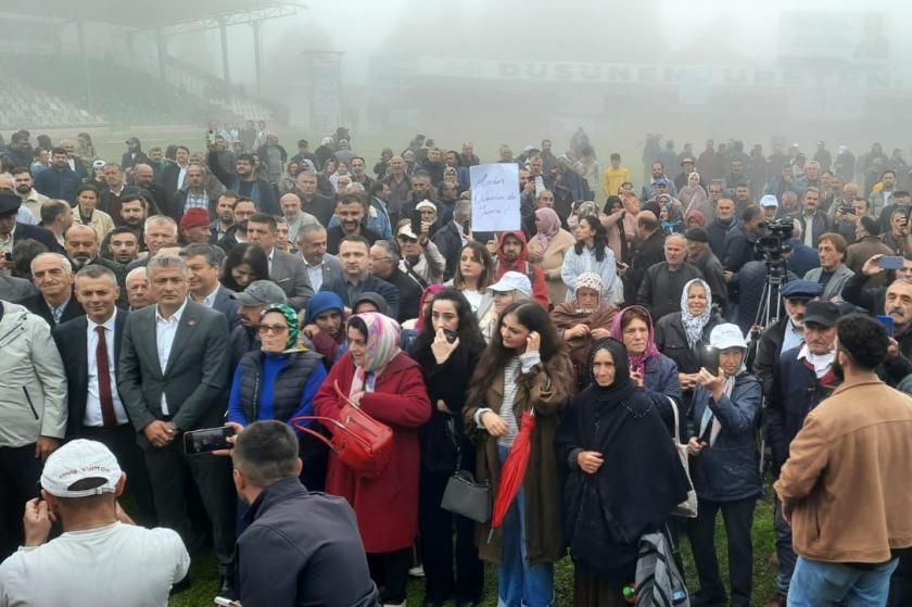 Korgan Aybastı Kabataş halkı bir kez daha madene karşı yürüdü