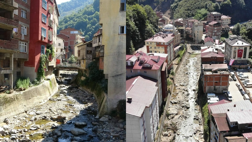 Doğu Karadeniz Bölgesi’nde şiddetli yağışların yol açtığı sel ve heyelanlar