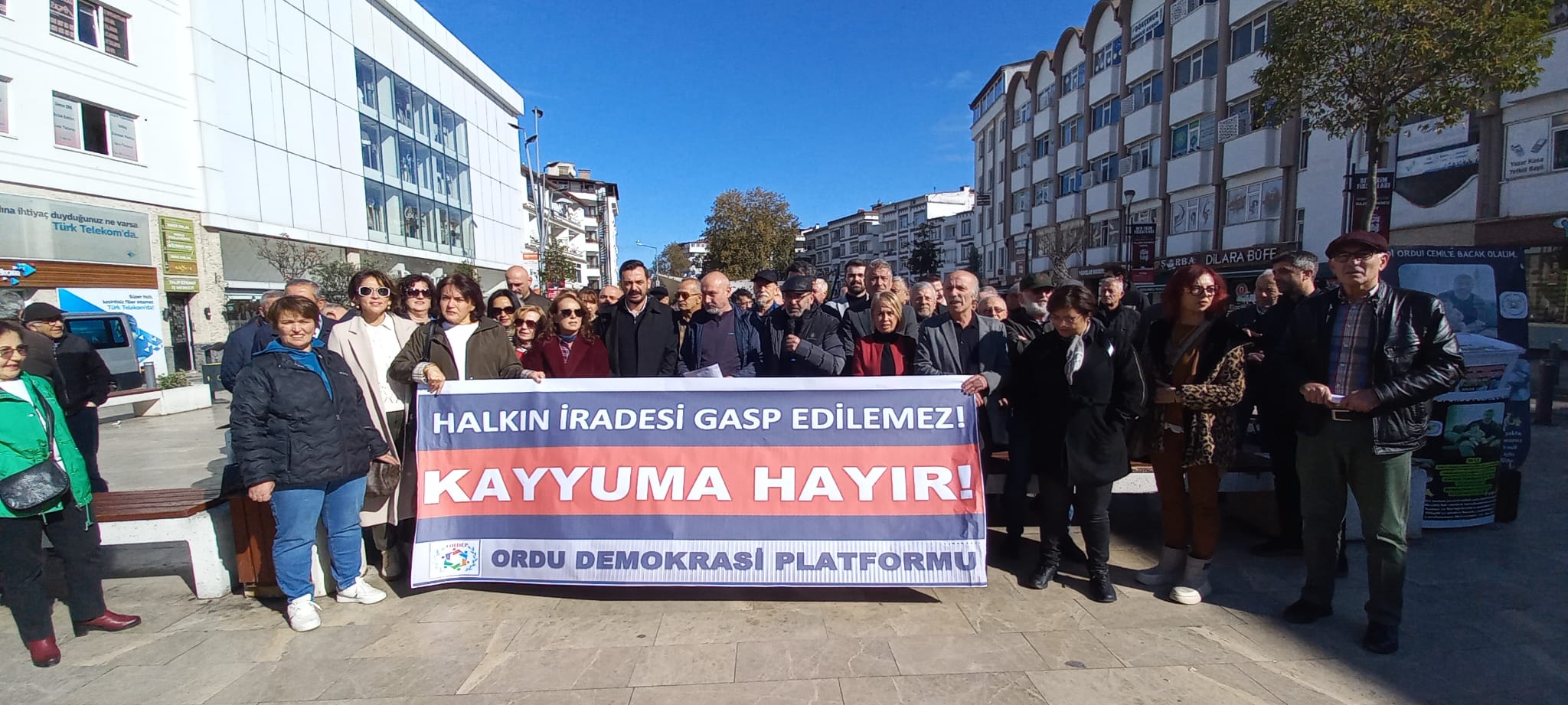 Ordu Demokrasi Platformu kayyumları protesto etti: “Tek adam yönetimi yeni bir oyun peşinde”