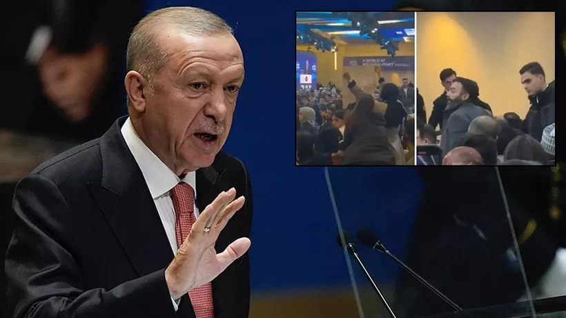 Cumhurbaşkanı Erdoğan konuşurken “İsrail’e