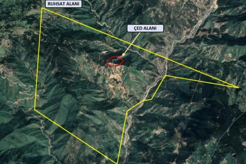 Artvin’in Şavşat ilçesinde ormanlık alanda verilen bin 679,69 hektarlık maden