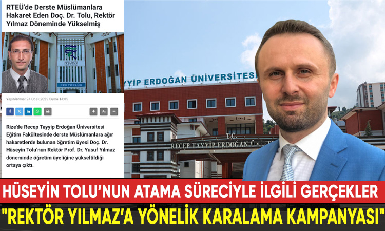 oç. Dr. Hüseyin Tolu’nun 2014 yılında üniversiteye atandığı ve 2021’de