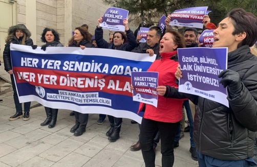 SES’in Hacettepe Hastanesi’ndeki odası gece yarısı sendikacılara haber verilmeden boşaltıldı.