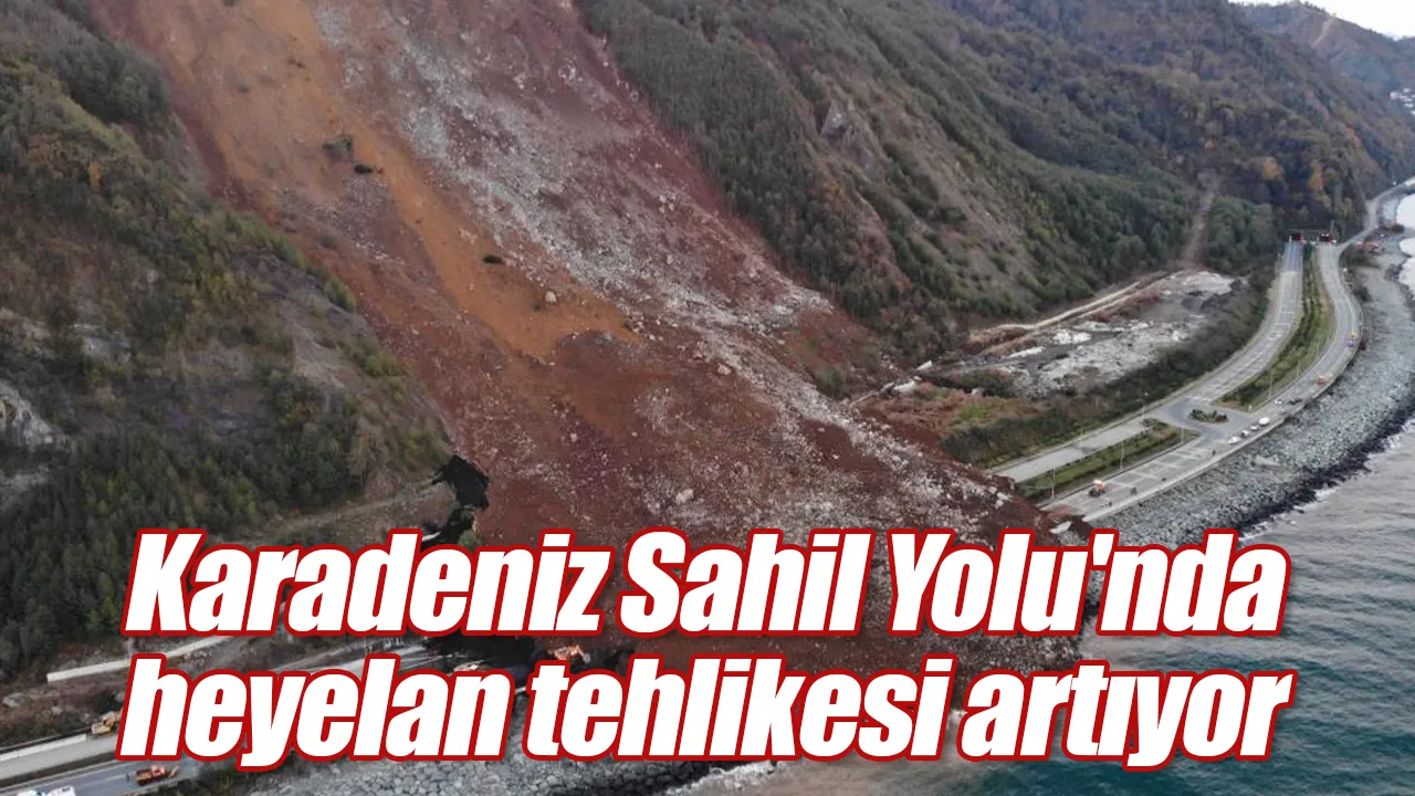 Türkiye’nin önemli uluslararası karayollarından biri olan Karadeniz Sahil Yolu’nda heyelan