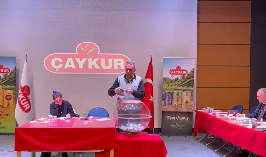 Çay işletmeleri genel müdürlüğü (Çaykur)  geçen hafta kura yöntemiyle kuruma