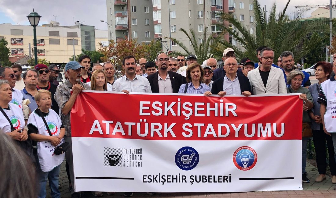 Can HACIOĞLU ESKİŞEHİR_ Eskişehir’de, yeni stadyuma “Atatürk” isminin verilmemesi nedeniyle