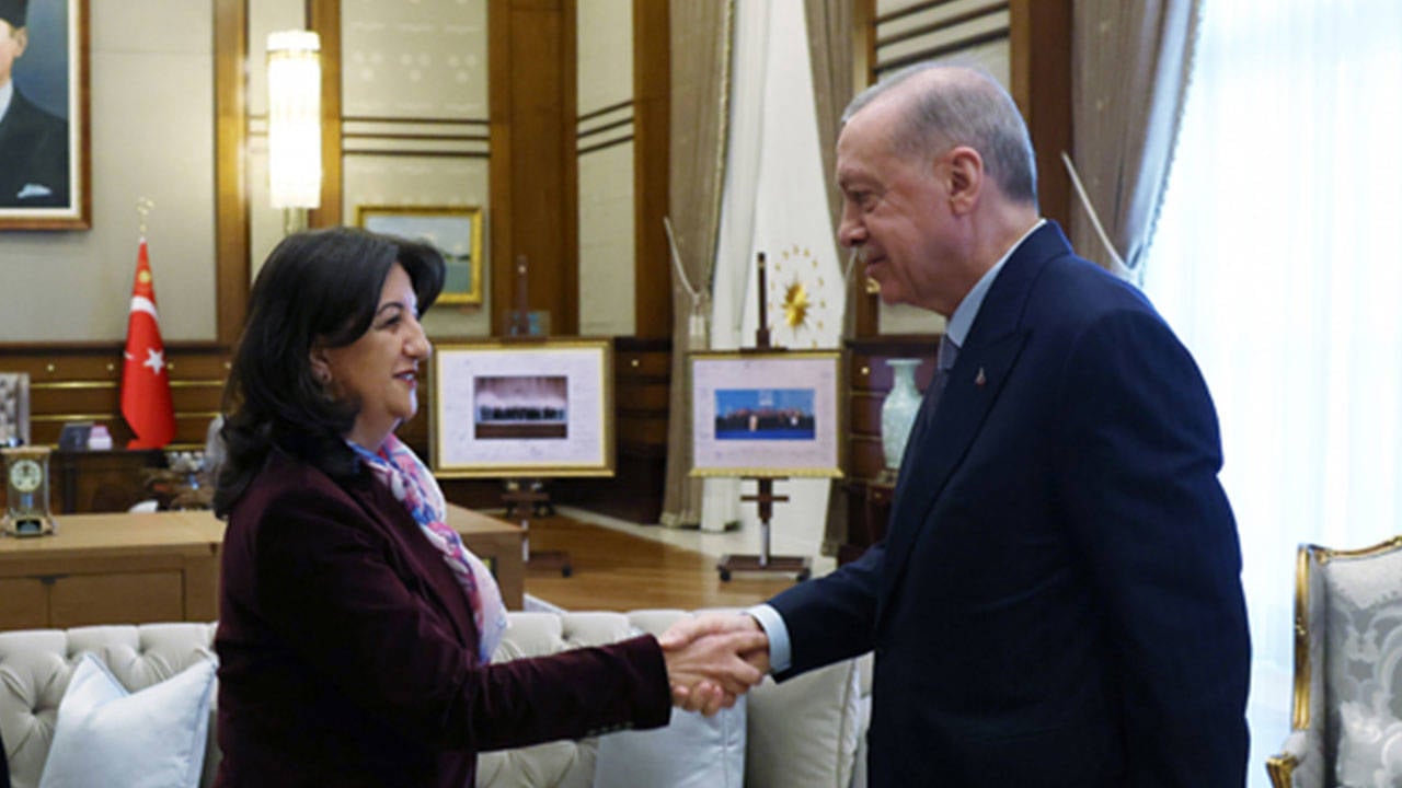 DEM Parti heyeti ile AKP’li Cumhurbaşkanı Recep Tayyip Erdoğan ile