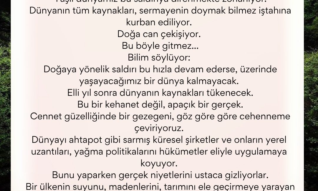 Of Folklor Derneği’nden Tarihi Direniş Çağrısı: “Yaşam Alanlarımızı Vermeyeceğiz!” Doğa