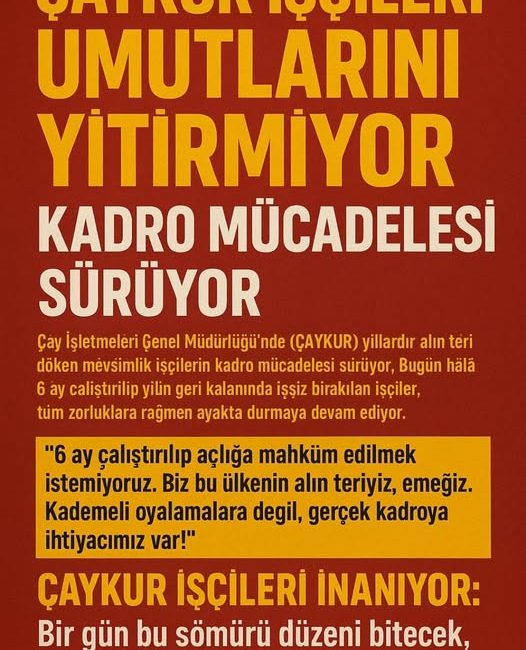 çaykur mevsimlik çalışanları ,sosyal medya hesabı üzerinden mevsimlik çaykur işçilerinin