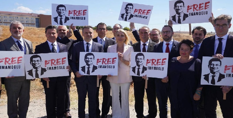 Avrupa’da B40 üyesi şehirlerin belediye başkanları, CHP’nin tutuklu Cumhurbaşkanı Adayı
