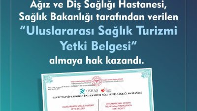 RTEÜ Diş Hekimliği Fakültesi Ağız ve Diş Sağlığı Hastanesi, Sağlık
