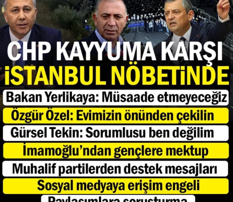 CHP İstanbul İl Yönetimine kayyum olarak atanan Gürsel Tekin’in ‘pazartesi