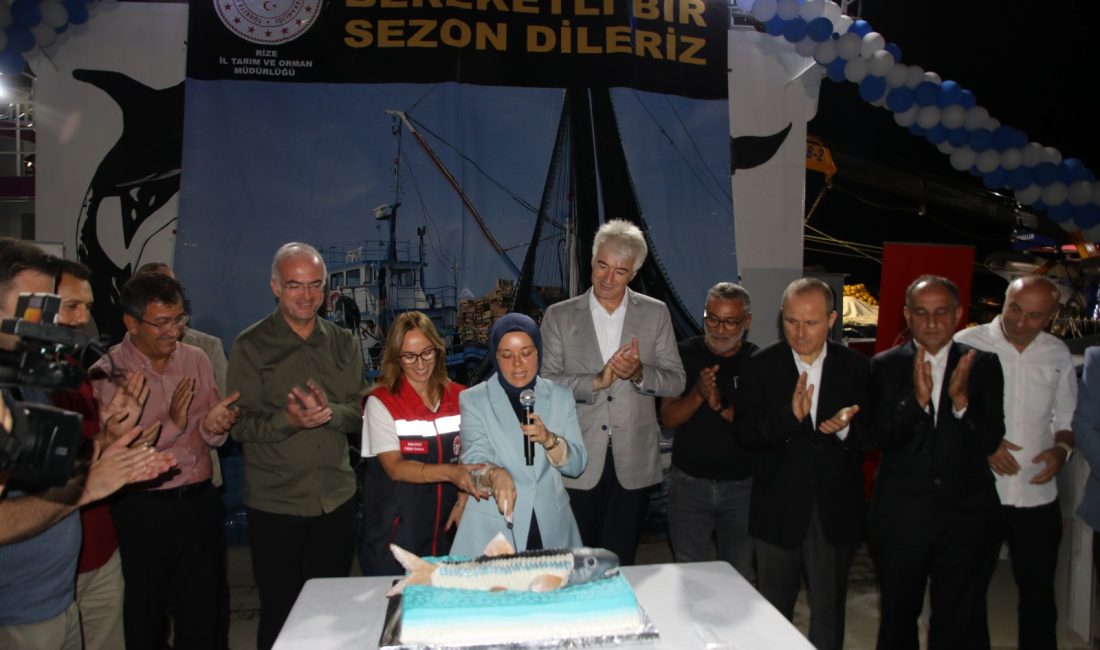 HABER: Gençağa KARAFAZLI (RİZE) – Rize’de balık av sezonu başladı. Törende