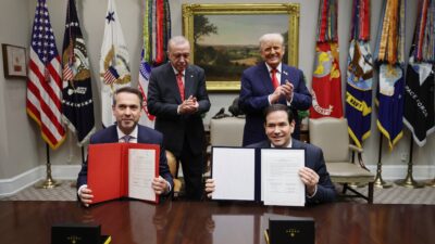 Cumhurbaşkanı Recep Tayyip Erdoğan ve ABD Başkanı Donald Trump’ın Beyaz