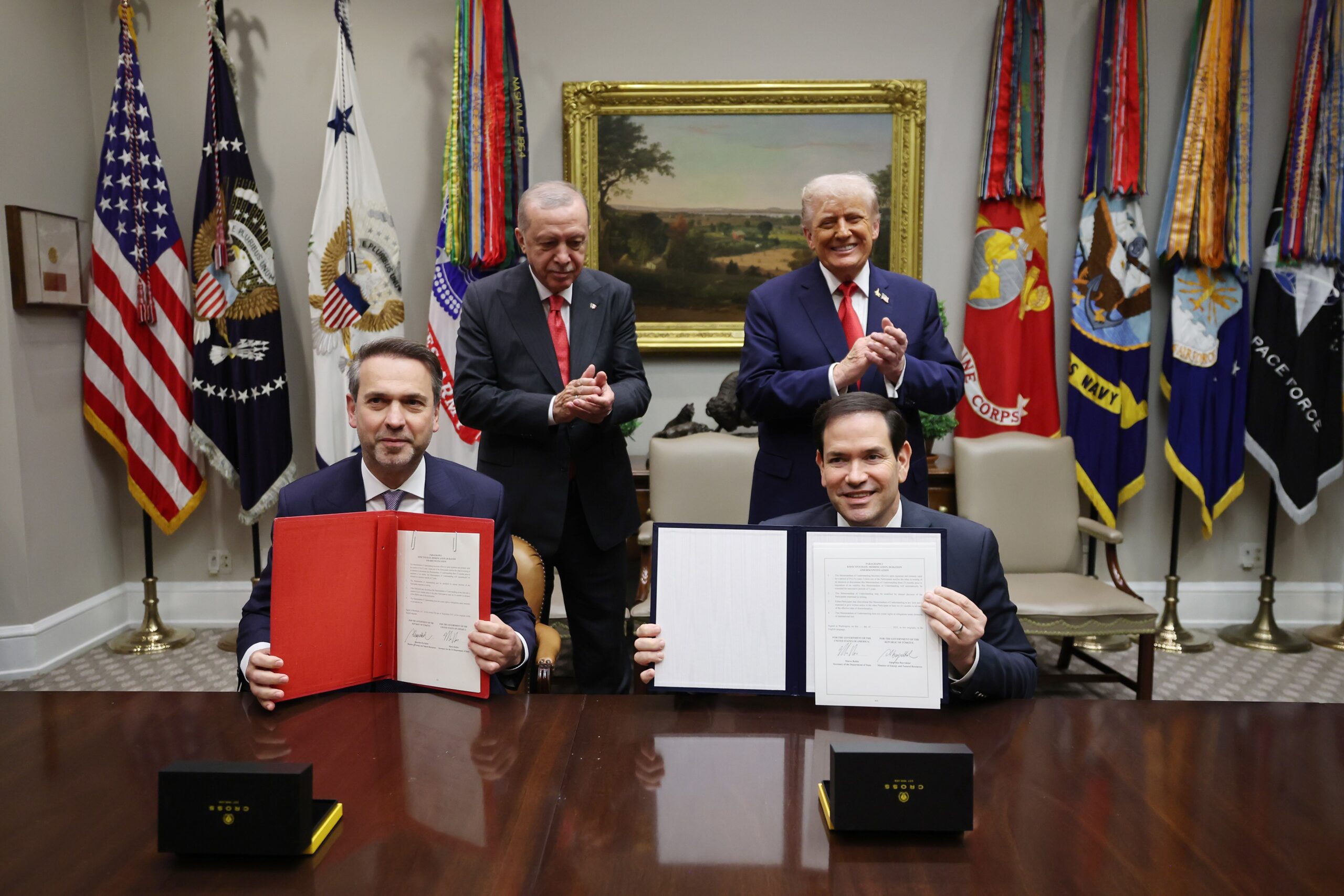 Cumhurbaşkanı Recep Tayyip Erdoğan ve ABD Başkanı Donald Trump’ın Beyaz