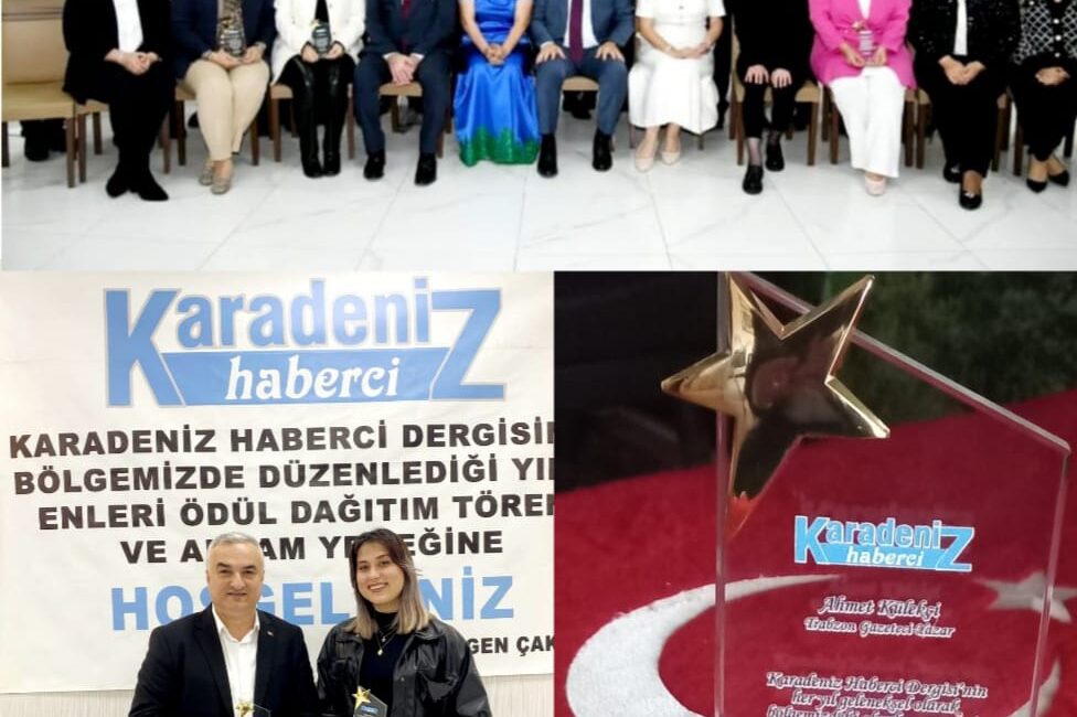 GAZETECİ KÜLEKÇİ’YE ANLAMLI ÖDÜL Gümüşhane’de düzenlenen törende 2025 yılının en başarılı gazetecisi ödülünü aldı