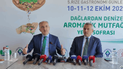 10-11-12 Ekim tarihleri arasında düzenlenecek 5. Rize Gastronomi Günleri basın