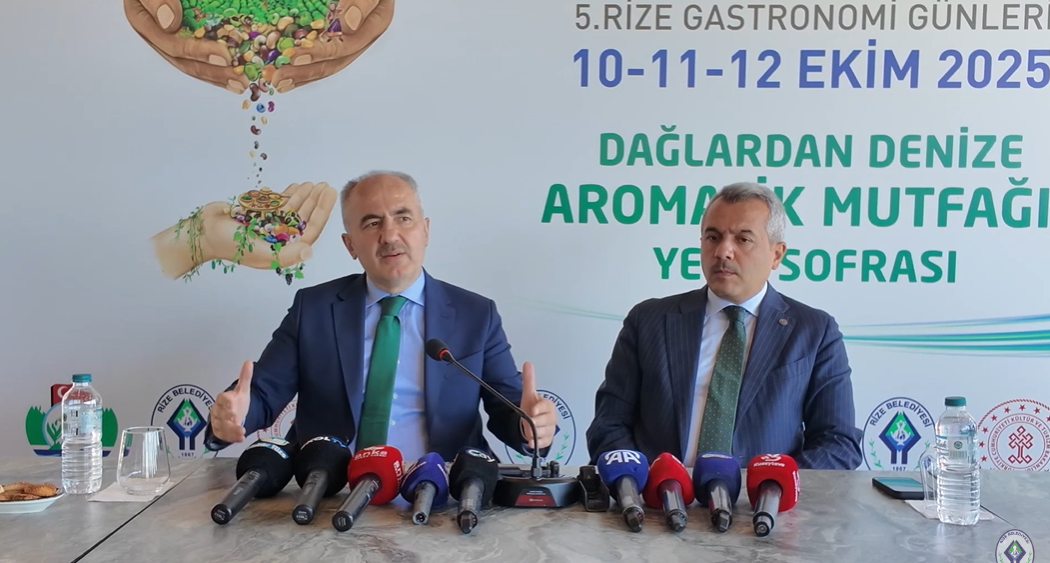 10-11-12 Ekim tarihleri arasında düzenlenecek 5. Rize Gastronomi Günleri basın