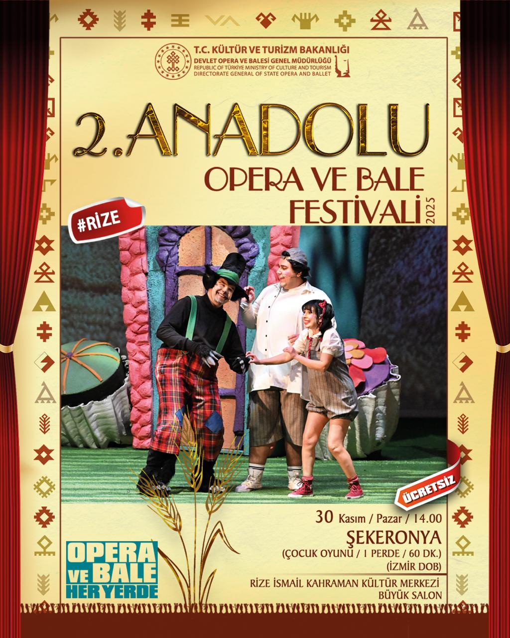 DEVLET OPERA VE BALESİ GENEL MÜDÜRLÜĞÜ TARAFINDAN İKİNCİSİ DÜZENLENEN VE 23 NOKTADA