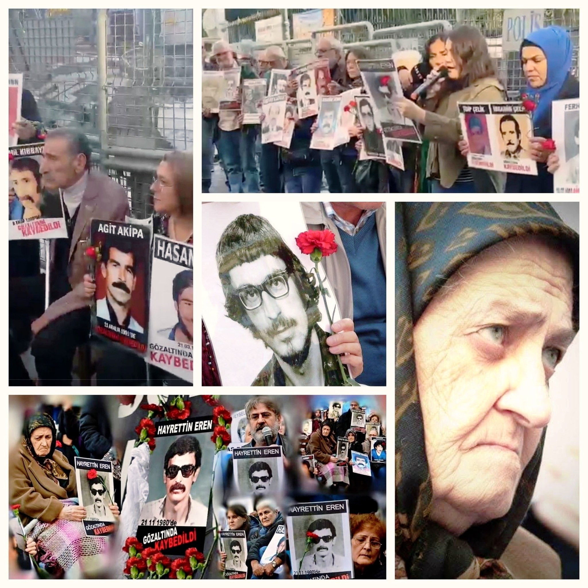 İnsan hakları derneği (İHD)) 1078.eylemin haftasında , 45 yıldır akıbeti