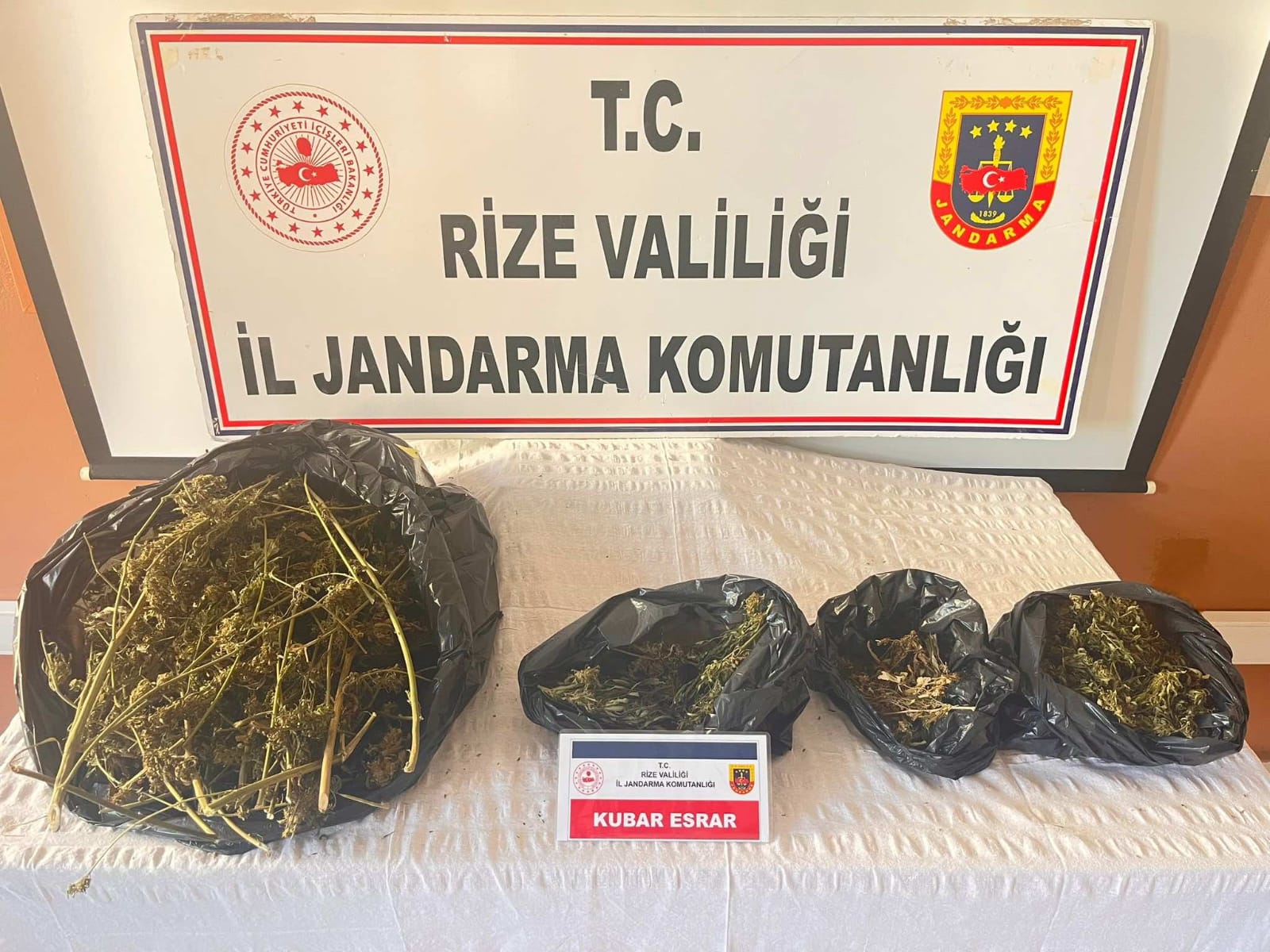 Rize İl Jandarma Komutanlığı, uyuşturucu ve uyarıcı madde ticareti ile