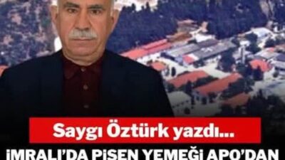 İmralı Cezaevi’nde 15 Şubat 1999’dan bu yana tutulan PKK’nın kurucusu