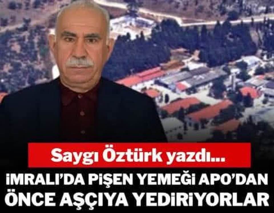 İmralı Cezaevi’nde 15 Şubat 1999’dan bu yana tutulan PKK’nın kurucusu