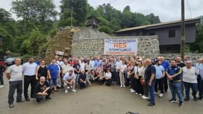 Artvin Arhavi’de bulunan Agara Deresi üzerinde yapılmak istenen Çamlıca 1A Regülatörü