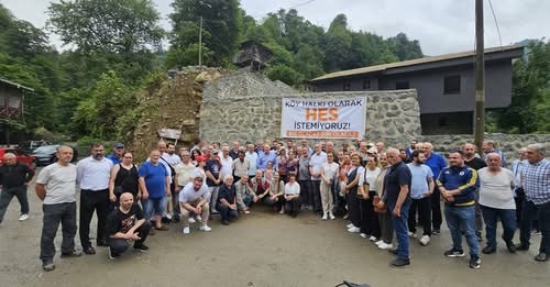 Artvin Arhavi’de bulunan Agara Deresi üzerinde yapılmak istenen Çamlıca 1A Regülatörü