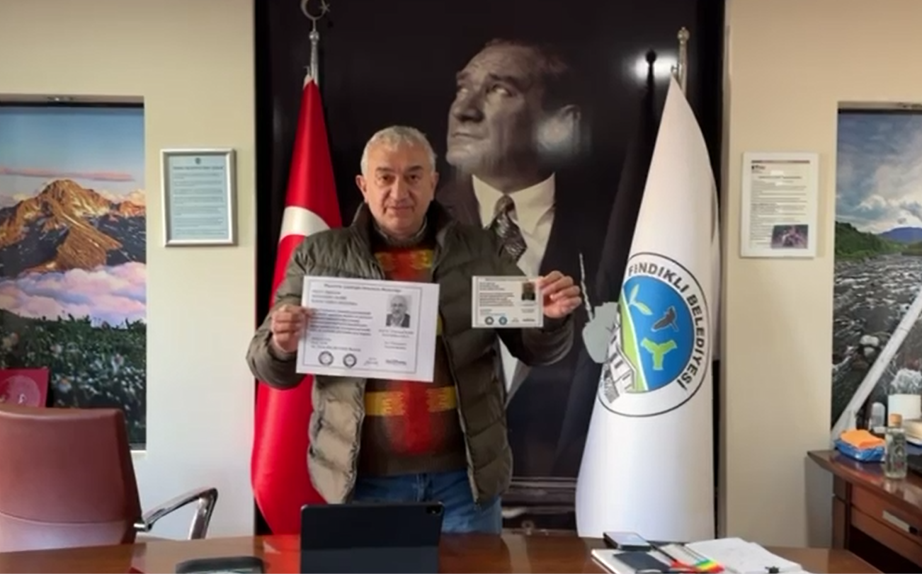 HABER: Gençağa KARAFAZLI(RİZE) – Fındıklı Belediye Başkanı Ercüment Şahin Çervatoğlu,