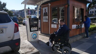 ORTAHİSAR BELEDİYESİ, ENGELLİ ARAÇ ŞARJ İSTASYONU KURDU Ortahisar Belediyesi, engelli