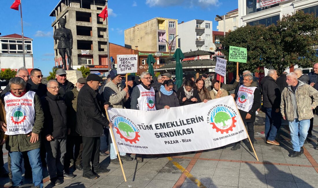 Tüm Emeklilerin Sendikası Ülke genelinde birçok noktada sokağa çıkarak Hükümetin