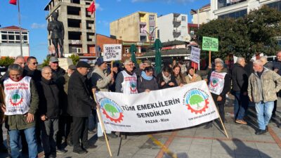 Tüm Emeklilerin Sendikası Ülke genelinde birçok noktada sokağa çıkarak Hükümetin