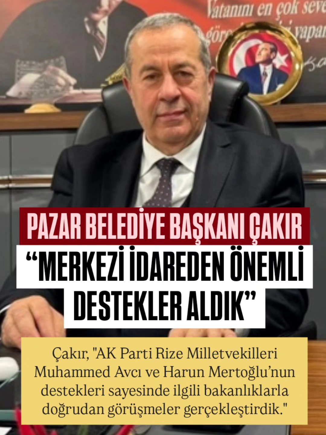 **CHP’li Başkan mı, AKP’nin Teşekkür Listesi mi? Pazar Belediye Başkanı