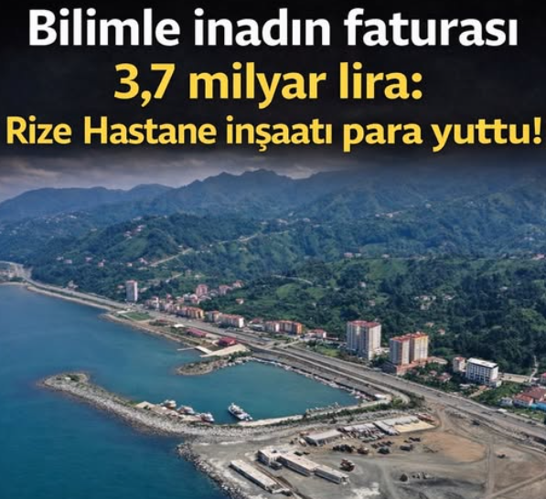Rize’deki şehir hastanesinin inşa süreci yıllardır tamamlanamadı. 8,5 milyar TL’ye