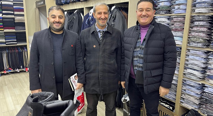 Saadet Partisi Rize Merkez İlçe Başkanı Mustafa Kalender ve beraberindeki