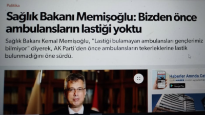 Sağlık Bakanı Kemal Memişoğlu, “Lastiği bulamayan ambulansları gençlerimiz bilmiyor” diyerek,