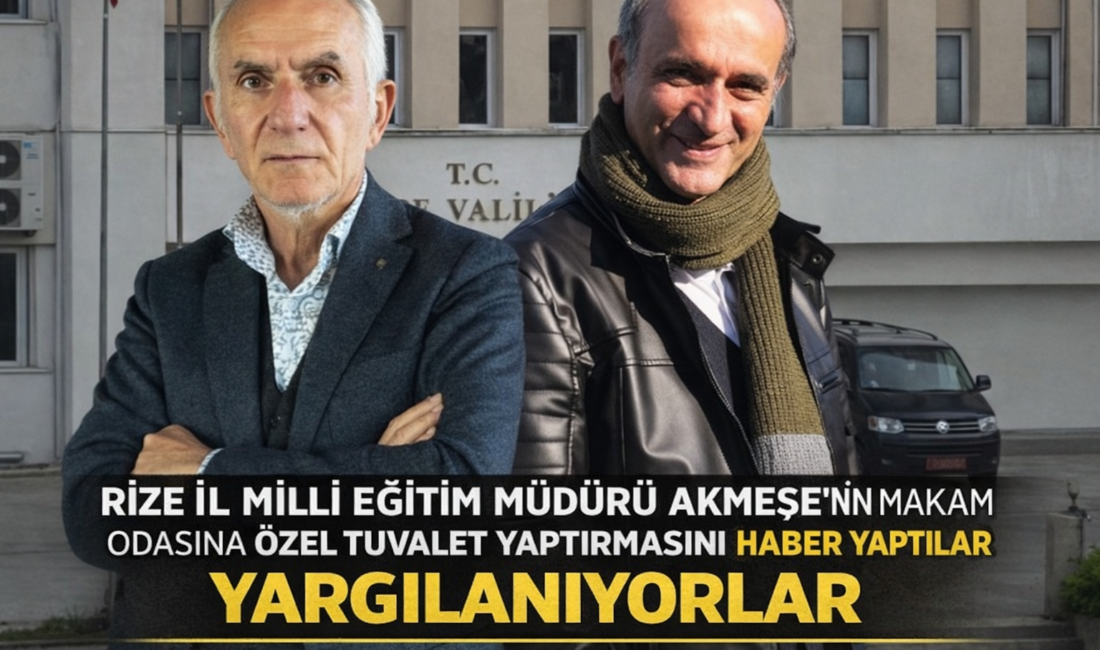 ÇGD Doğu Karadeniz Şube Başkanı Gençağa Karafazlı ile gazeteci Şenol