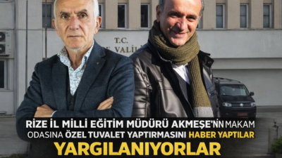 ÇGD Doğu Karadeniz Şube Başkanı Gençağa Karafazlı ile gazeteci Şenol