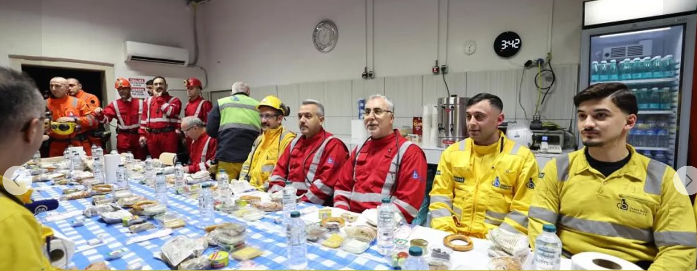 Bakan Işıkhan, Rize’de yerin 320 metre altında maden işçileriyle sahur