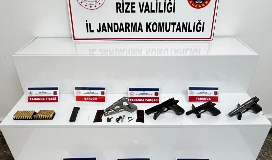 HABER:Gençağa KARAFAZLI RİZE – Rize İl Jandarma Komutanlığı ekiplerince, silah