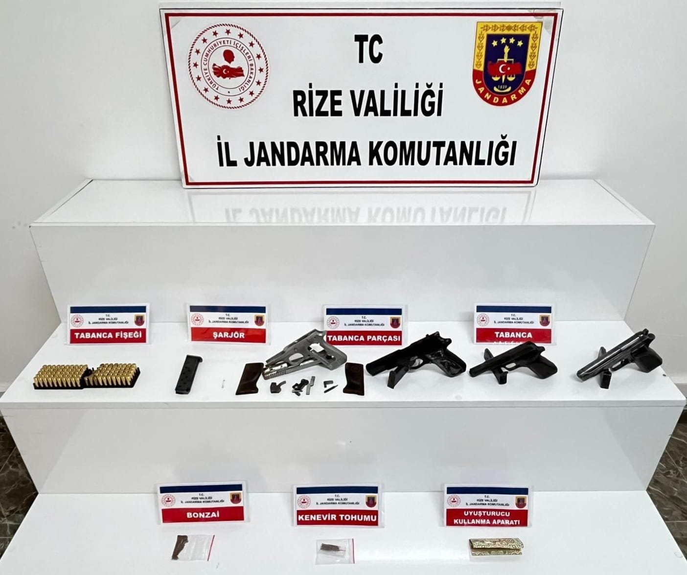 HABER:Gençağa KARAFAZLI RİZE – Rize İl Jandarma Komutanlığı ekiplerince, silah