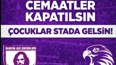 Hopa Sporun taraftarları “Denizin Ası Çocukları) son günlerde okullara yönelik