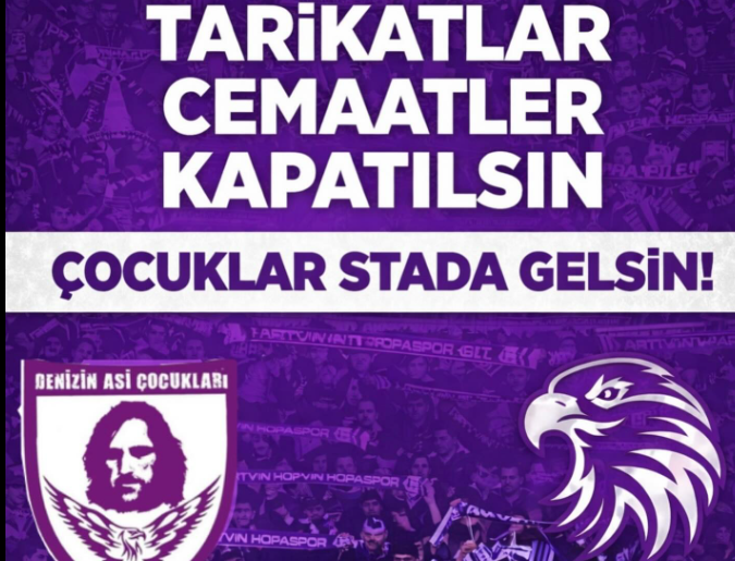 Hopa Sporun taraftarları “Denizin Ası Çocukları) son günlerde okullara yönelik