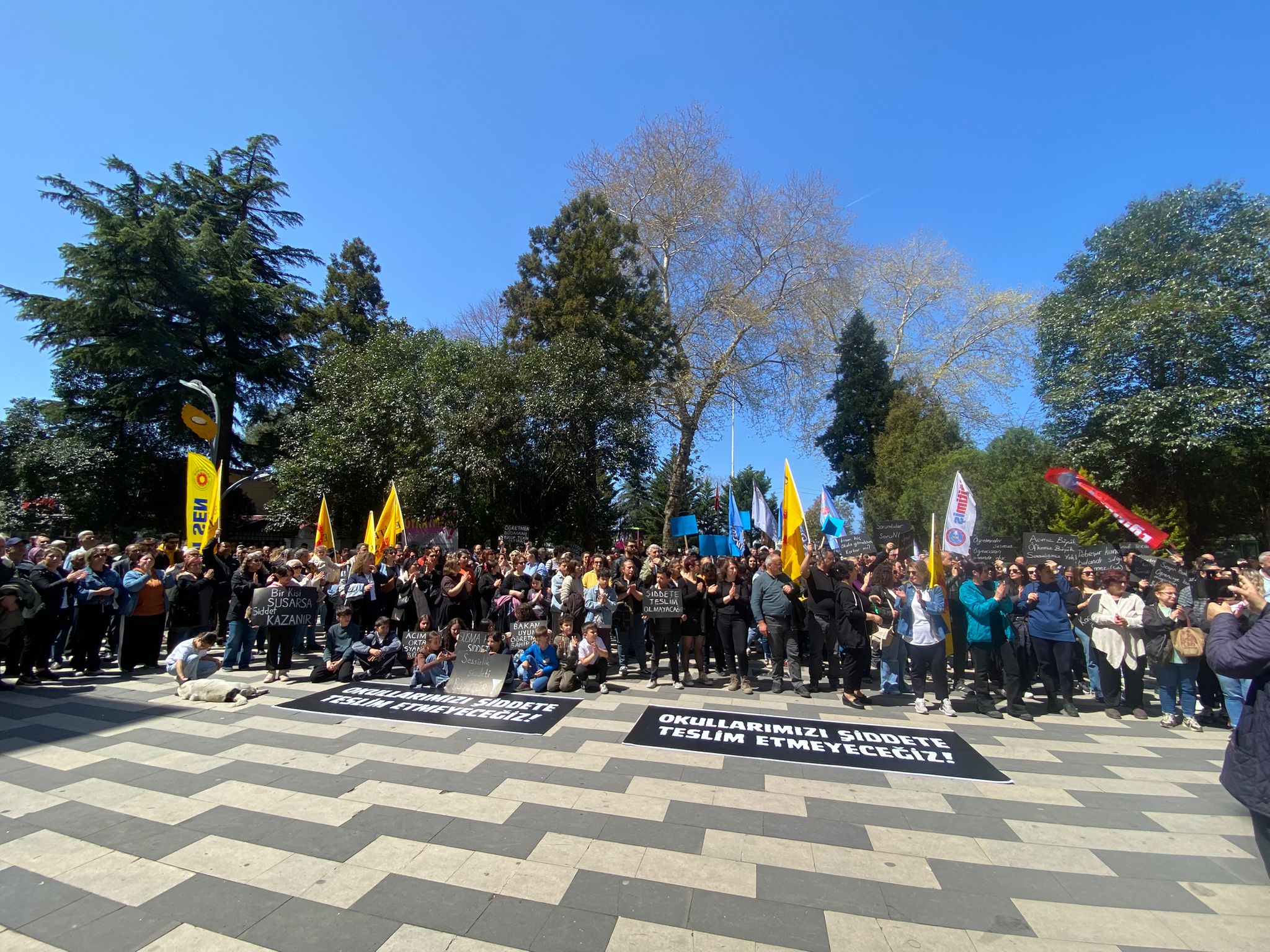 okullarda düzenlenen silahlı saldırılar ülkenin dört bir yanında protesto ediliyor.
