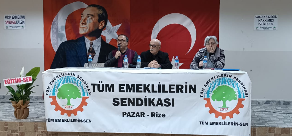 Tüm Emeklilerin Sendikası Pazar Şubesi 1. Olağan Genel Kurulunu GerçekleştirdiHaber: