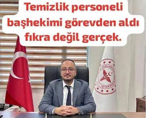 Şanlıurfa Ceylanpınar Devlet Hastanesinde görevli olan ve kadrosu temizlik personeli