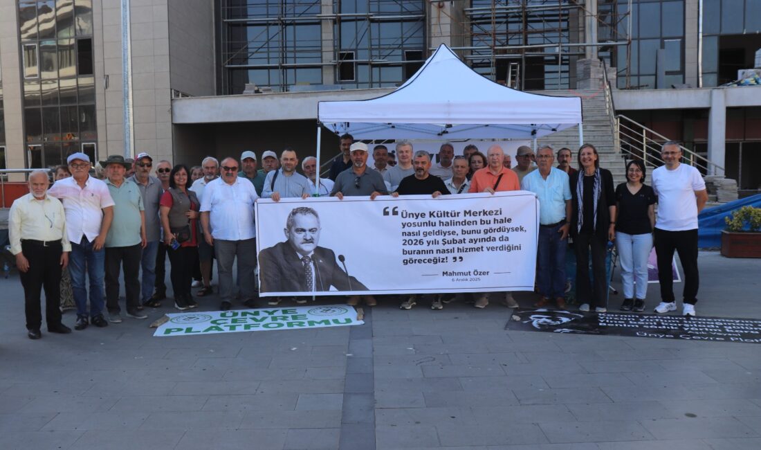 “Ünye’de İronik Açılış: Bitmeyen Kültür Merkezi İçin ‘Kültür Çadırı’ Hizmete