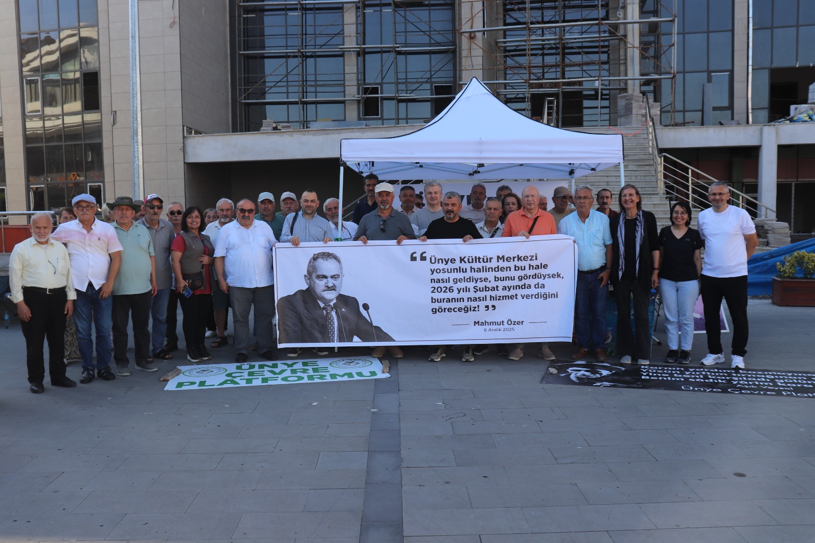 “Ünye’de İronik Açılış: Bitmeyen Kültür Merkezi İçin ‘Kültür Çadırı’ Hizmete